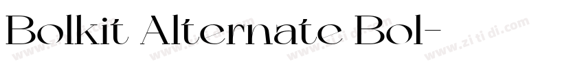 Bolkit Alternate Bol字体转换